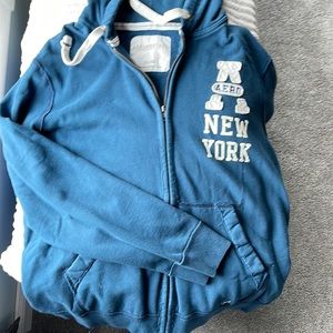 Vintage Blue Aeropostale Hoodie Size XXL